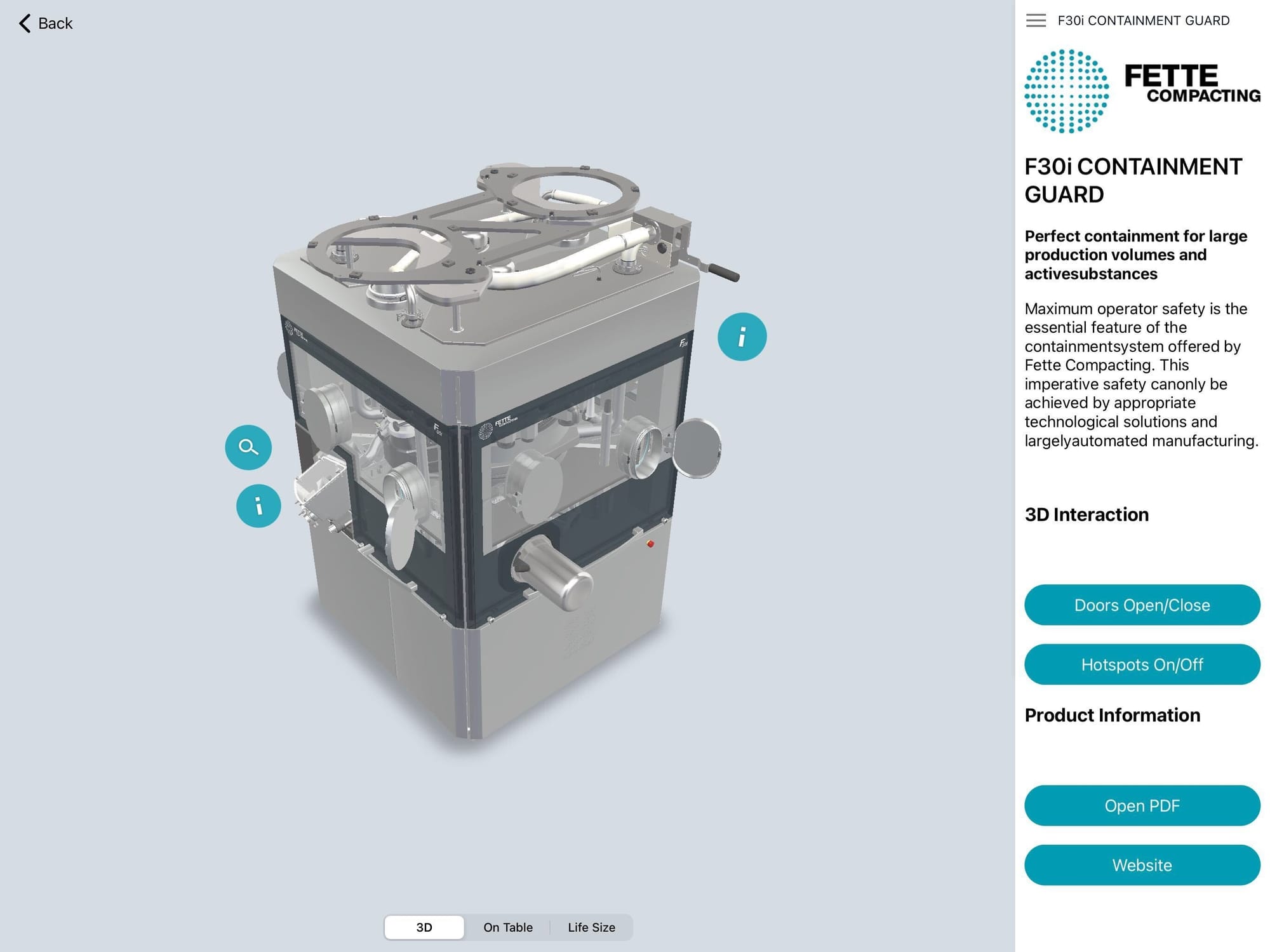 Fette Compacting 3D Machine Presentation with SmartVu®