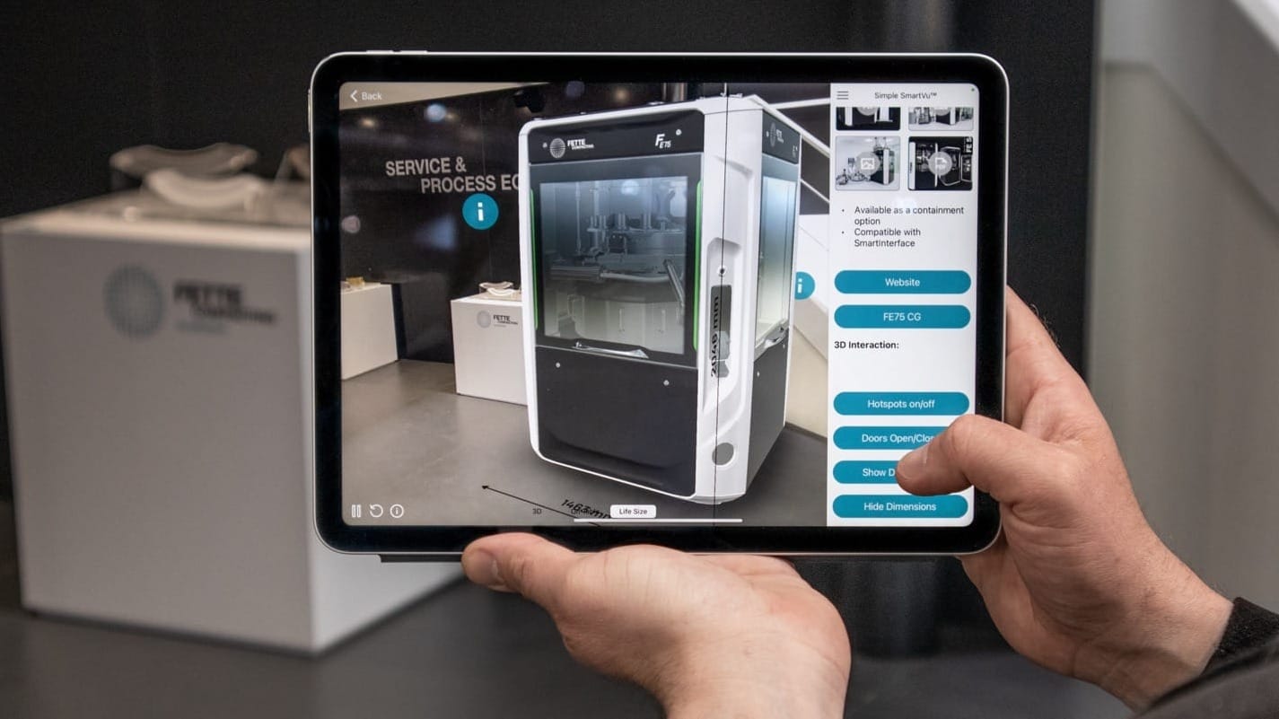 Fette Compacting exhibits Machines in 3D and AR/XR (Interpack)